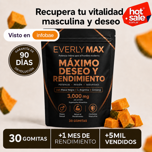 Everly Max™ | Apoyo Natural para la Vitalidad Masculina y el Deseo